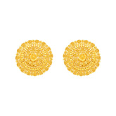 22k Yellow Gold Filigree Medium Earrings with gold weight of 6.13g
